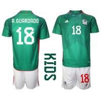 Mexico Andres Guardado #18 Replica Home Minikit World Cup 2022 Short Sleeve (+ pants)